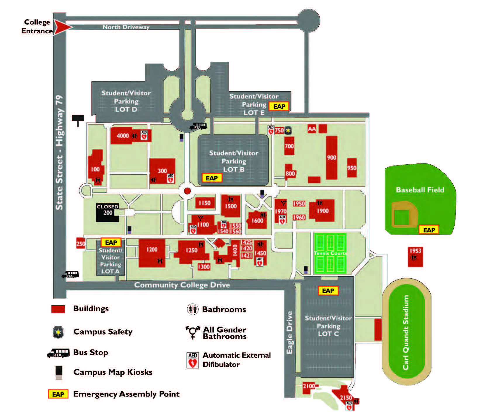 San Jacinto Campus map