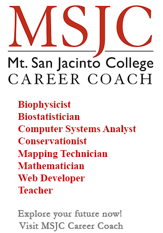 find a career.Biophysicist Biostatistian Computer Systems Analyst Conservationist Mapping Technician Mathmetician Web Developer Teacher 